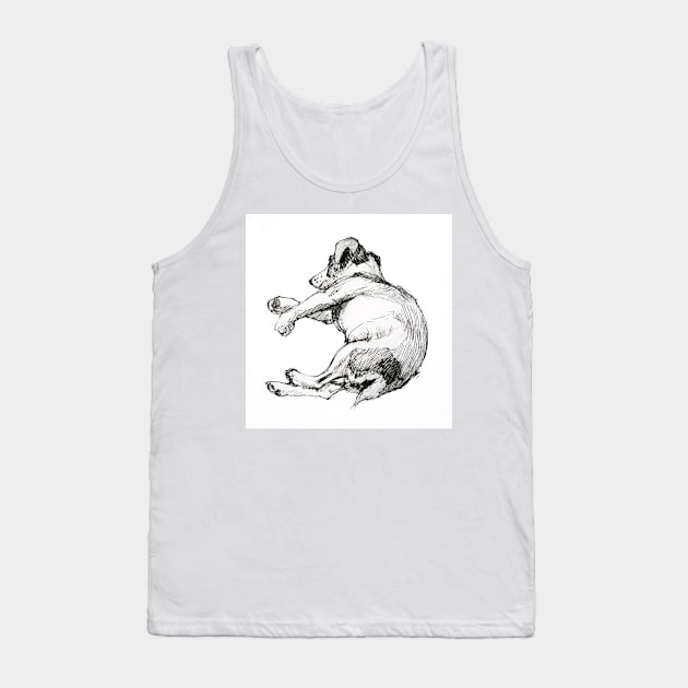 Richard's dog sleeping Tank Top by rozmcq